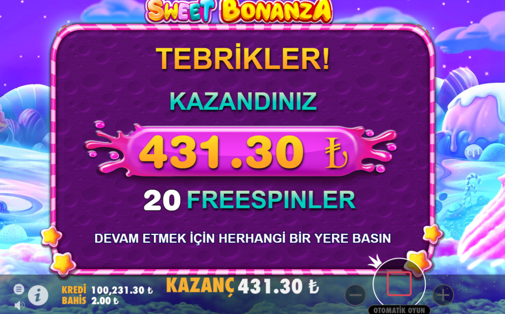 Sweet Bonanza Oyunu Nasıl Çalışır?