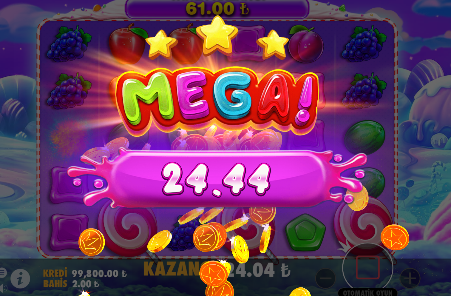 Sweet Bonanza Çarpanları