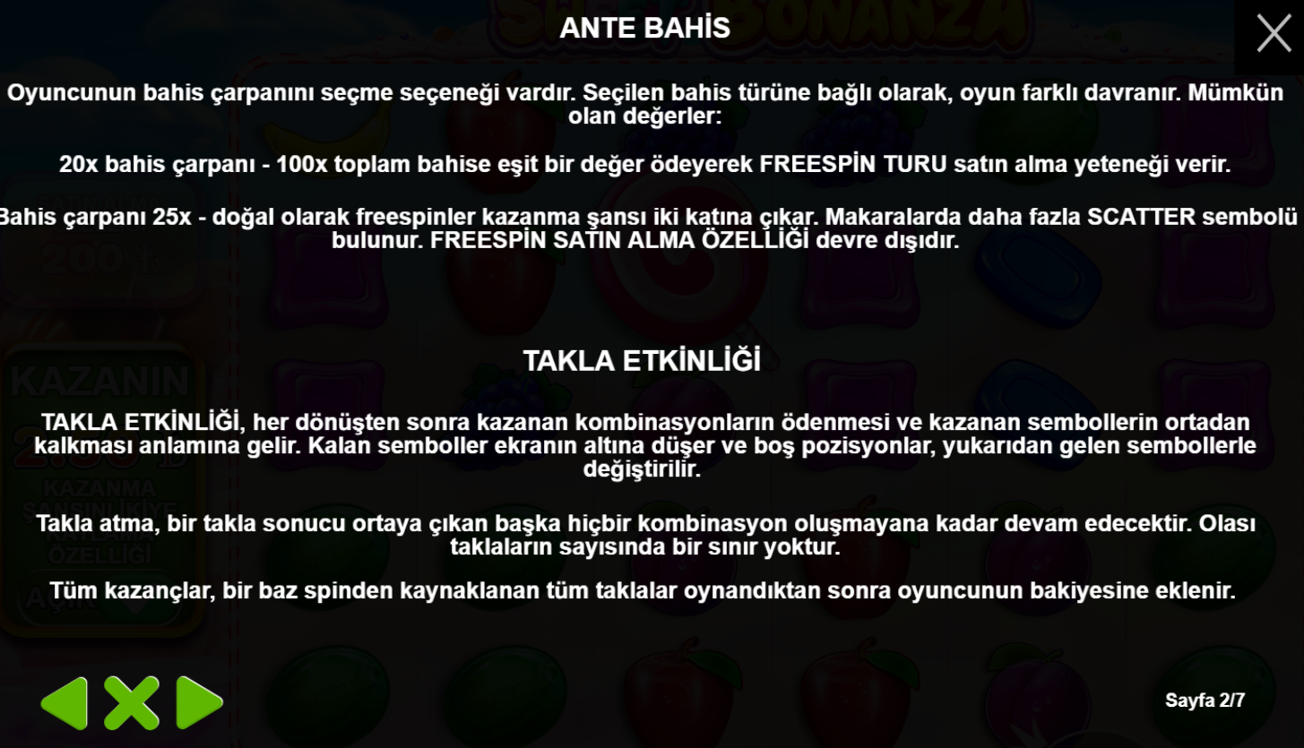 Sweet Bonanza Nedir? Sweet Bonanza Ücretsiz Spin Nedir?