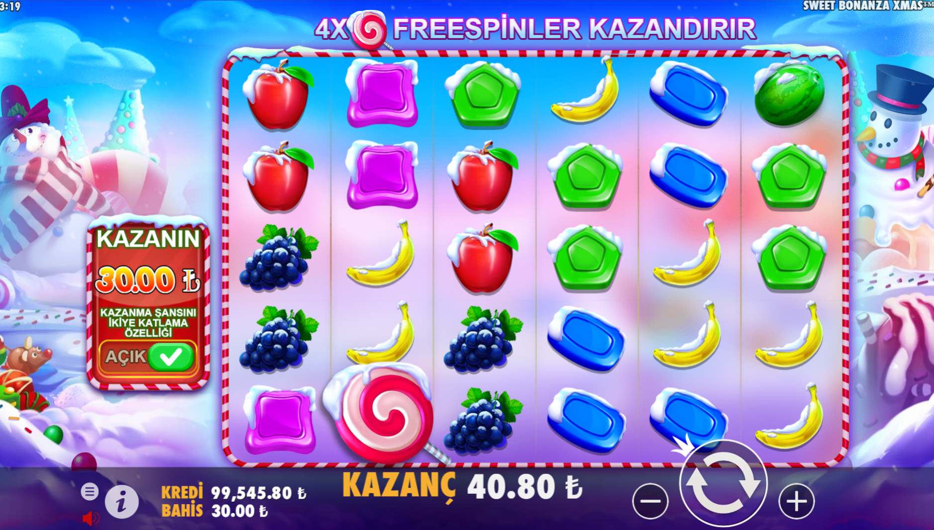 Sweet Bonanza Xmas İndirmeden Oyna