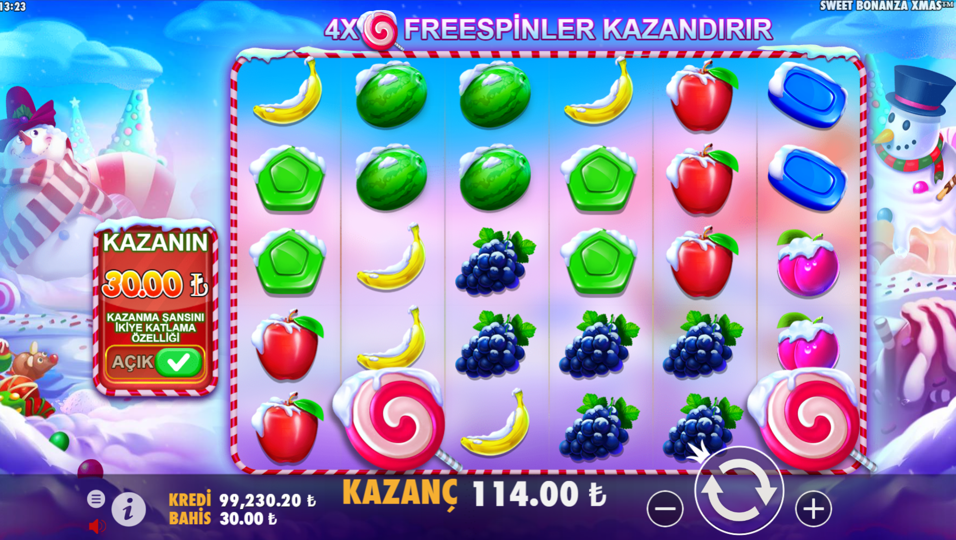 Sweet Bonanza Xmas Bahis Çizgileri Nedir?