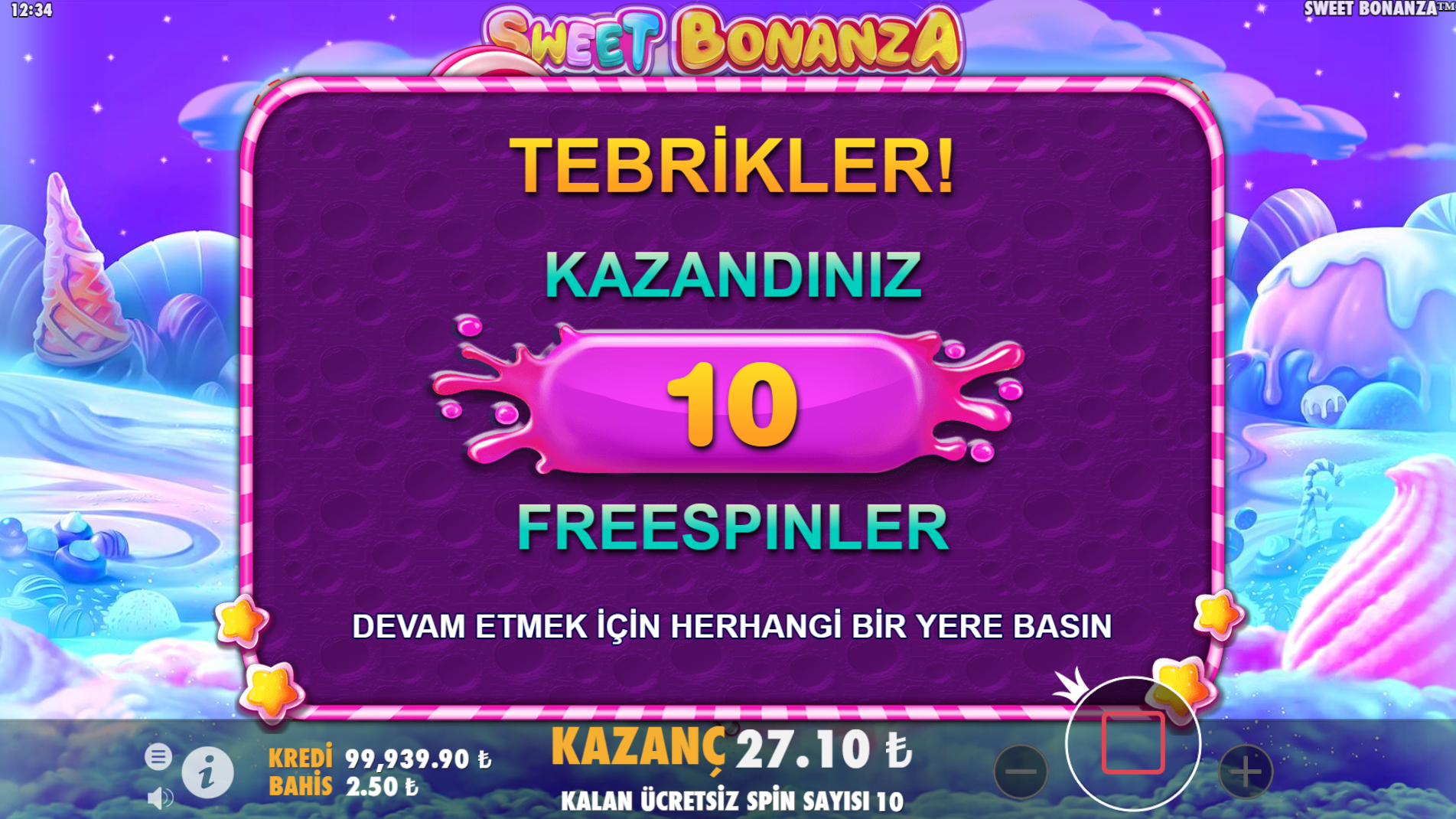 Sweet Bonanza Sembollerinin Getirdiği Kazançlar