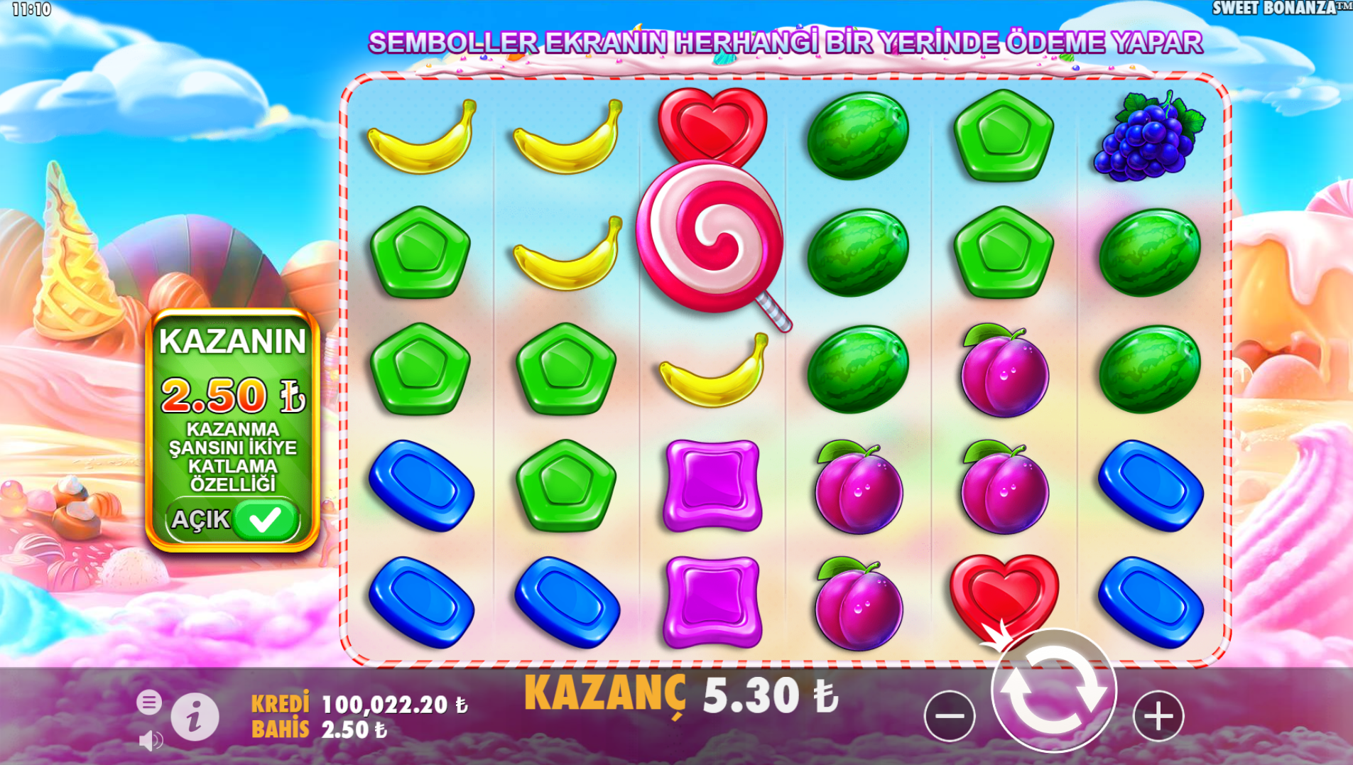 Sweet Bonanza Detaylı Oynanış Kuralları