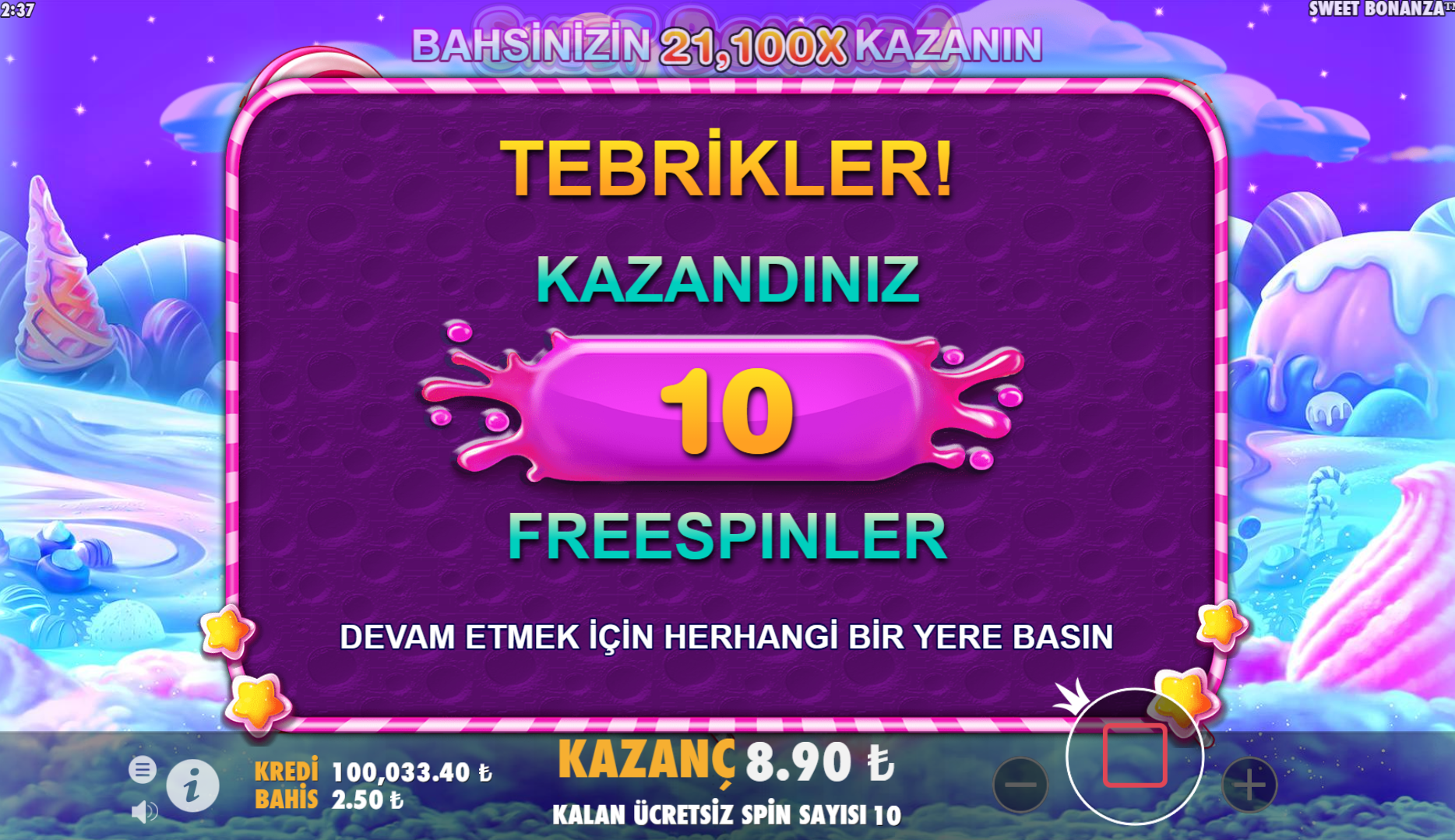 Sweet Bonanza Oyununun Demo Sürümü